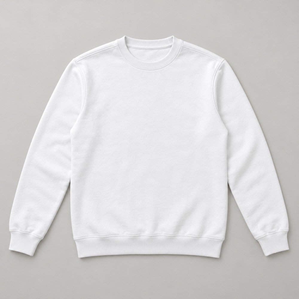 Crewneck sweatshirt blank mockup